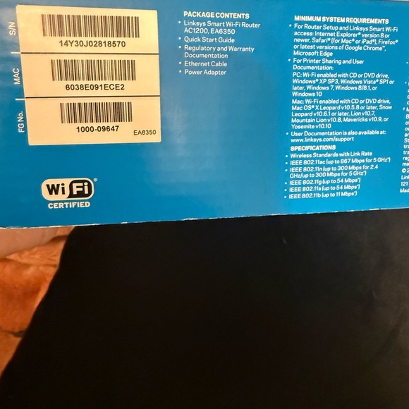 Linksys router AC 1200+ dual band smart WiFi gigabit router- NEW - Picture 5 of 11